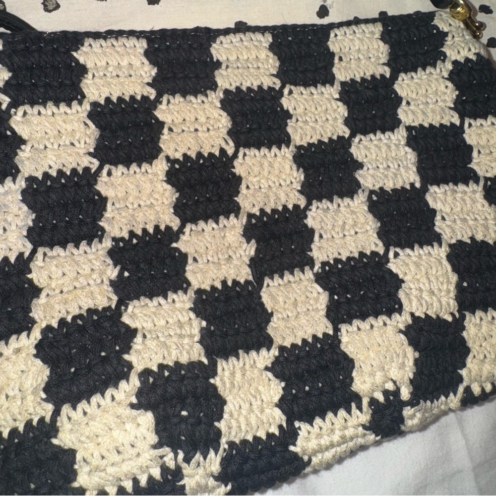RARE Clare V. Crochet Checker Petit Moyen - Picture 6 of 8